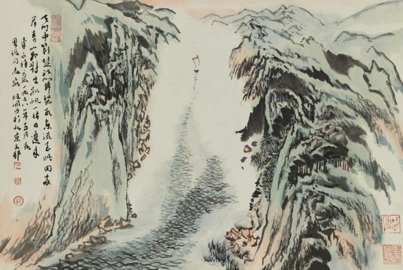 望天门山