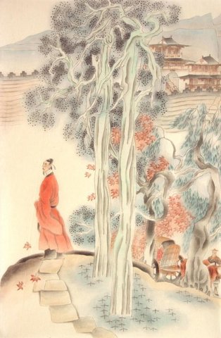 秋波媚·七月十六日晚登高兴亭望长安南山