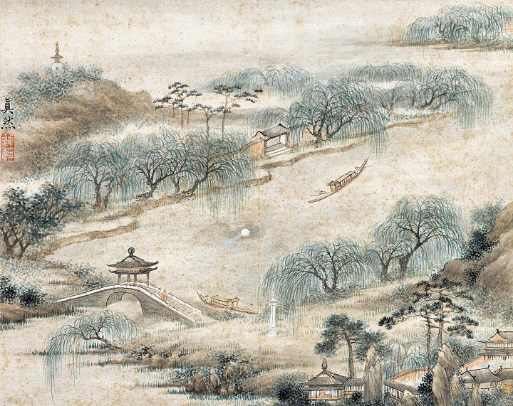 长堤春水绿悠悠，畎入漳河一道流。全诗意思及赏析