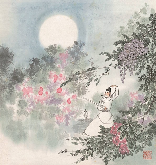 谁能春独愁，对此径须饮。全诗意思及赏析