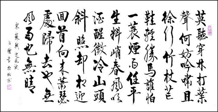 料峭春风吹酒醒，微冷，山头斜照却相迎。全诗词意思及赏析