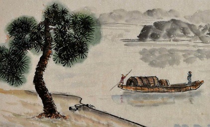 溪水将桥不复回，小舟犹倚短篙开。全诗意思及赏析