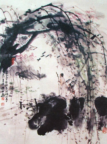 双飞燕子几时回？夹岸桃花蘸水开。全诗意思及赏析