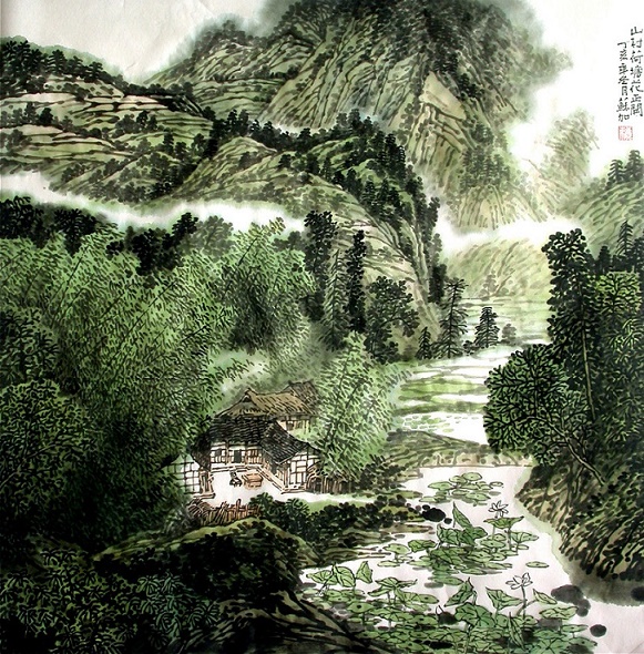 林莺啼到无声处，青草池塘独听蛙。全诗意思及赏析