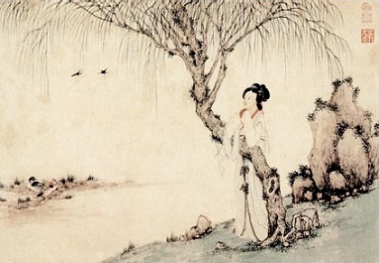 徙倚怀感伤，垂涕沾双扉。全诗意思及赏析