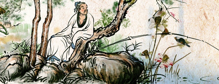 道狭草木长，夕露沾我衣。全诗意思及赏析