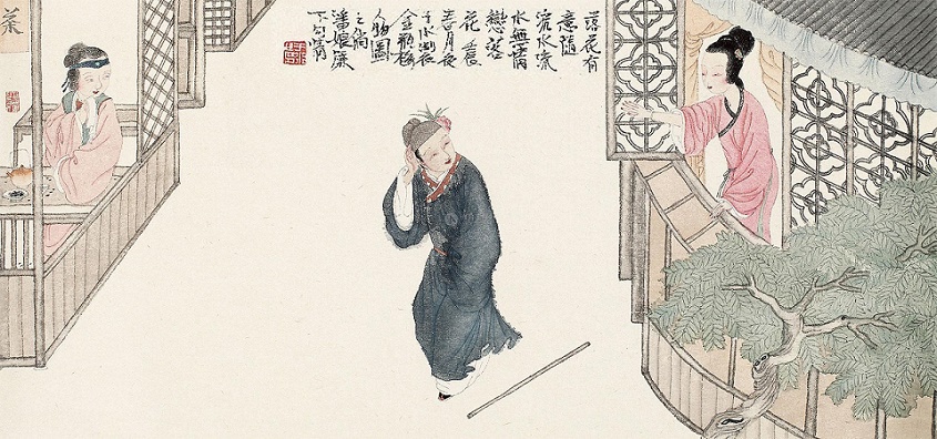 落花有意随流水，流水无心恋落花。全诗意思及赏析