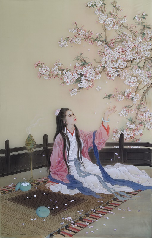 落花无情，流水有意。全诗意思及赏析