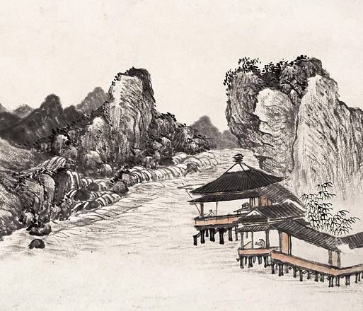 江干远树浮，天末孤烟起。全诗意思及赏析