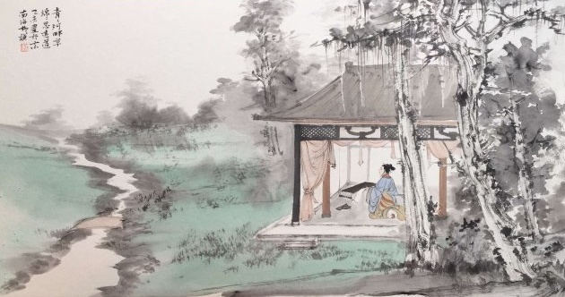 娥娥红粉妆，纤纤出素手。全诗意思及赏析