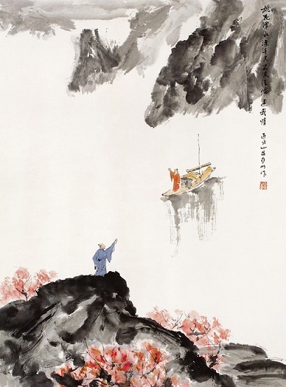 李白乘舟将欲行，忽闻岸上踏歌声。全诗意思及赏析