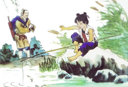 路人借问遥招手，怕得鱼惊不应人。全诗意思及赏析