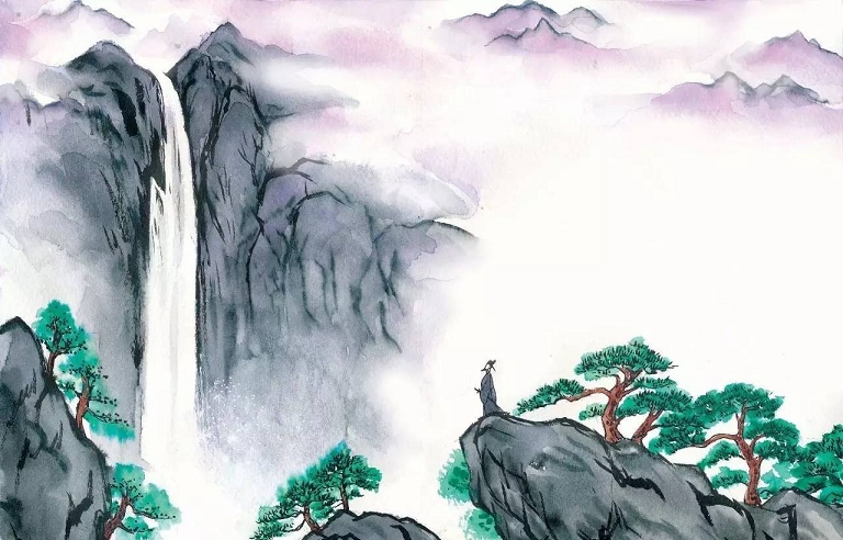 飞流直下三千尺，疑是银河落九天。全诗意思及赏析