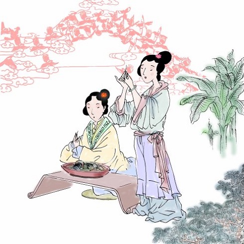 家家乞巧望秋月，穿尽红丝几万条。全诗意思及赏析