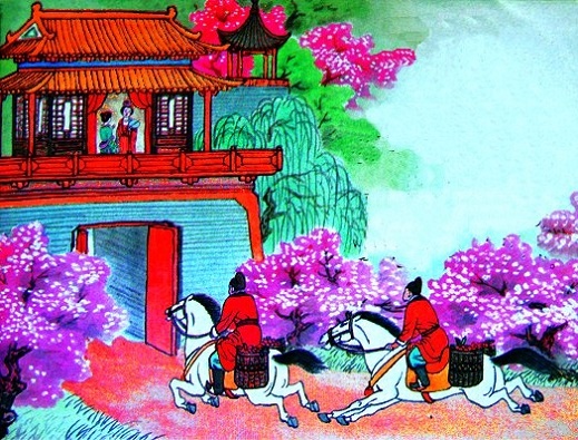 云中乱拍禄山舞，风过重峦下笑声。全诗意思及赏析