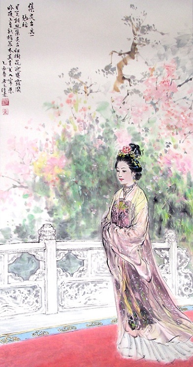 昨夜上皇新授箓，太真含笑入帘来。全诗意思及赏析