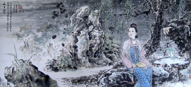 天阶夜色凉如水，坐看牵牛织女星。全诗意思及赏析