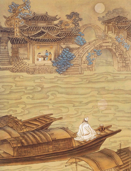 烟笼寒水月笼沙，夜泊秦淮近酒家。全诗意思及赏析