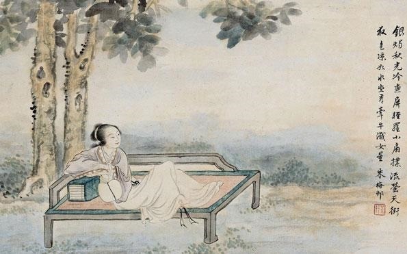 天阶夜色凉如水，坐看牵牛织女星。全诗意思及赏析