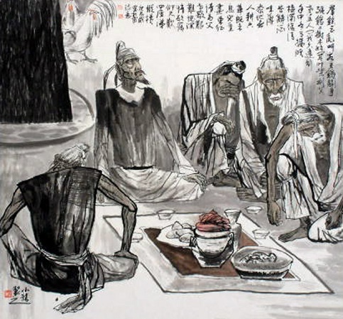 歌罢仰天叹，四座泪纵横。全诗意思及赏析