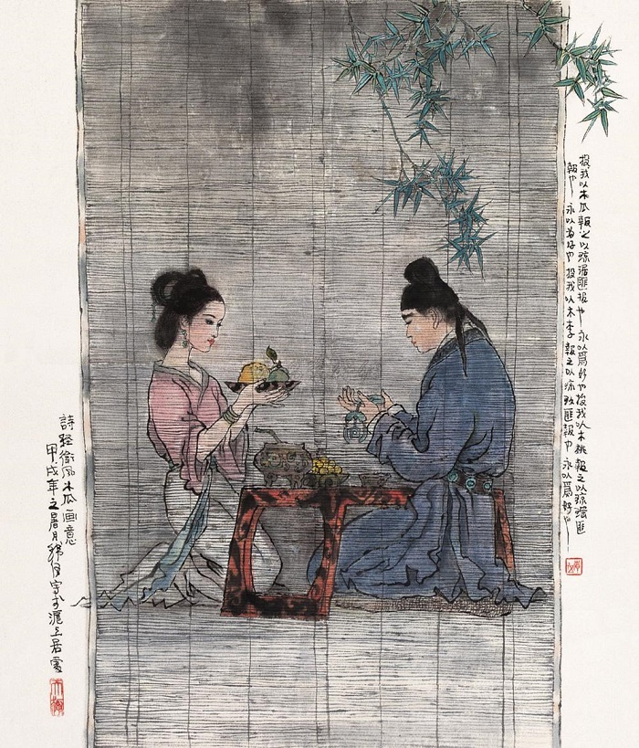 投我以木桃，报之以琼瑶。匪报也，永以为好也！全诗意思及赏析
