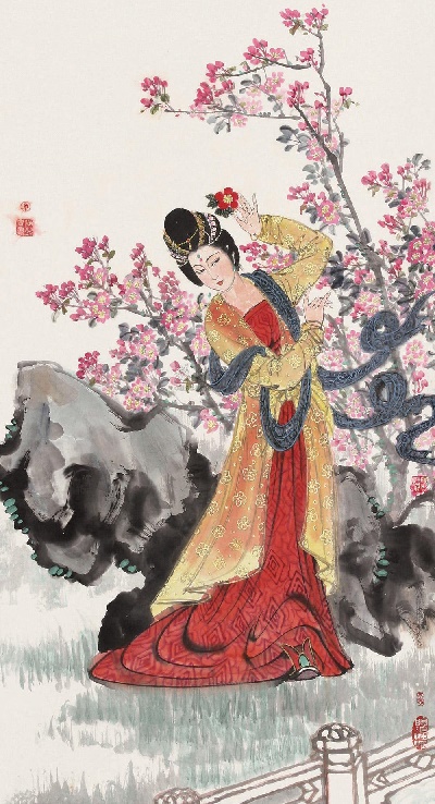昨夜上皇新授箓，太真含笑入帘来。全诗意思及赏析