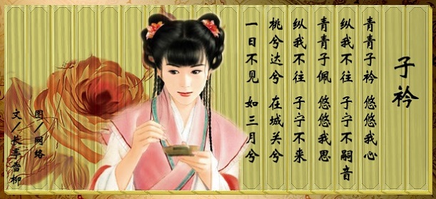 青青子衿，悠悠我心。纵我不往，子宁不嗣音？全诗意思及赏析