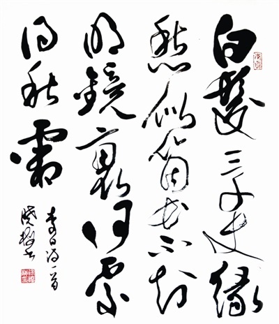 不知明镜里，何处得秋霜。全诗意思及赏析