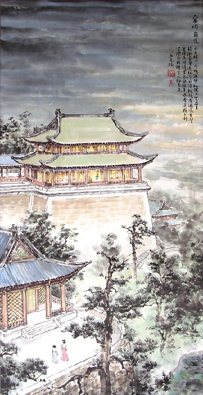 十二楼中尽晓妆，望仙楼上望君王。全诗意思及赏析