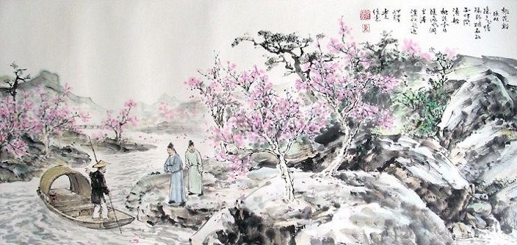 隐隐飞桥隔野烟，石矶西畔问渔船。全诗意思及赏析