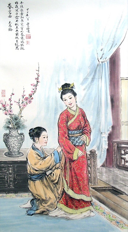 平阳歌舞新承宠，帘外春寒赐锦袍。全诗意思及赏析