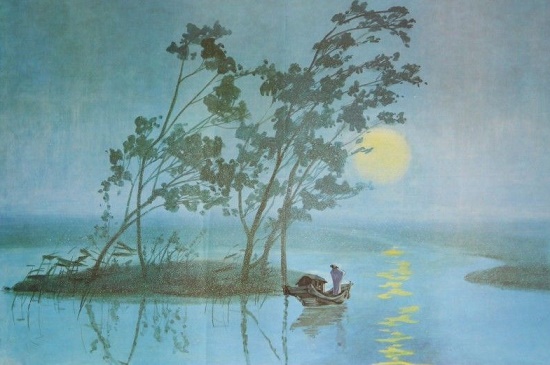 野旷天低树，江清月近人。全诗意思及赏析