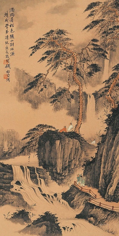 溪花与禅意，相对亦忘言。全诗意思及赏析