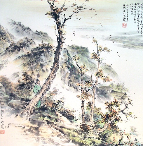 夕阳依旧垒，寒磬满空林。全诗意思及赏析