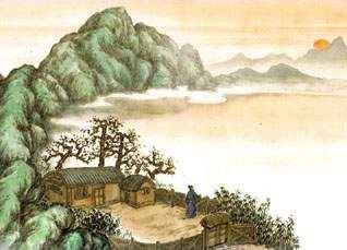 山中相送罢，日暮掩柴扉。全诗意思及赏析