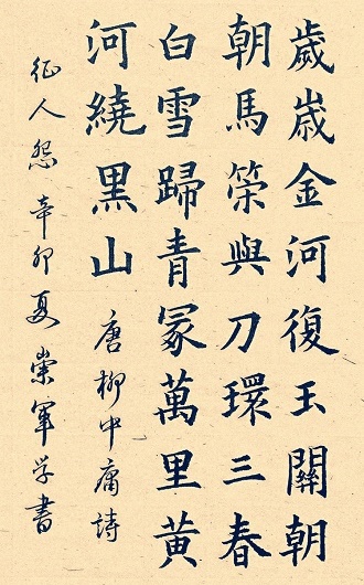 岁岁金河复玉关，朝朝马策与刀环。全诗意思及赏析