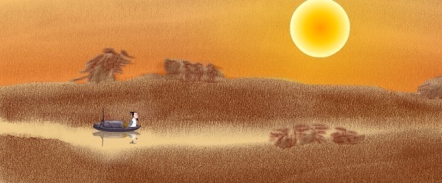 野旷天低树，江清月近人。全诗意思及赏析