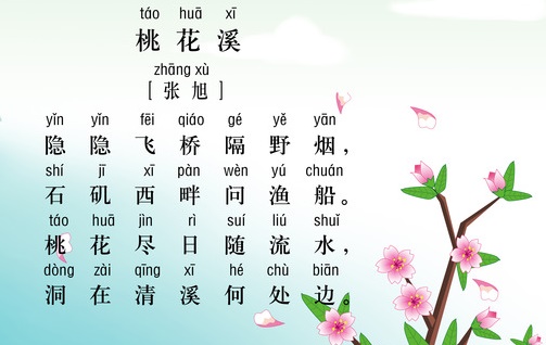 隐隐飞桥隔野烟，石矶西畔问渔船。全诗意思及赏析