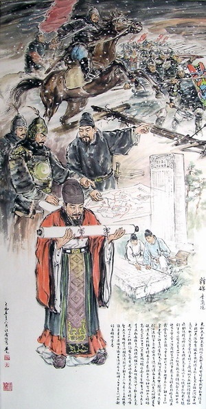 行军司马智且勇，十四万众犹虎貔。全诗意思及赏析