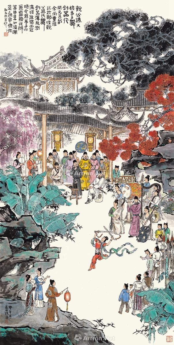 霍如羿射九日落，矫如群帝骖龙翔。全诗意思及赏析